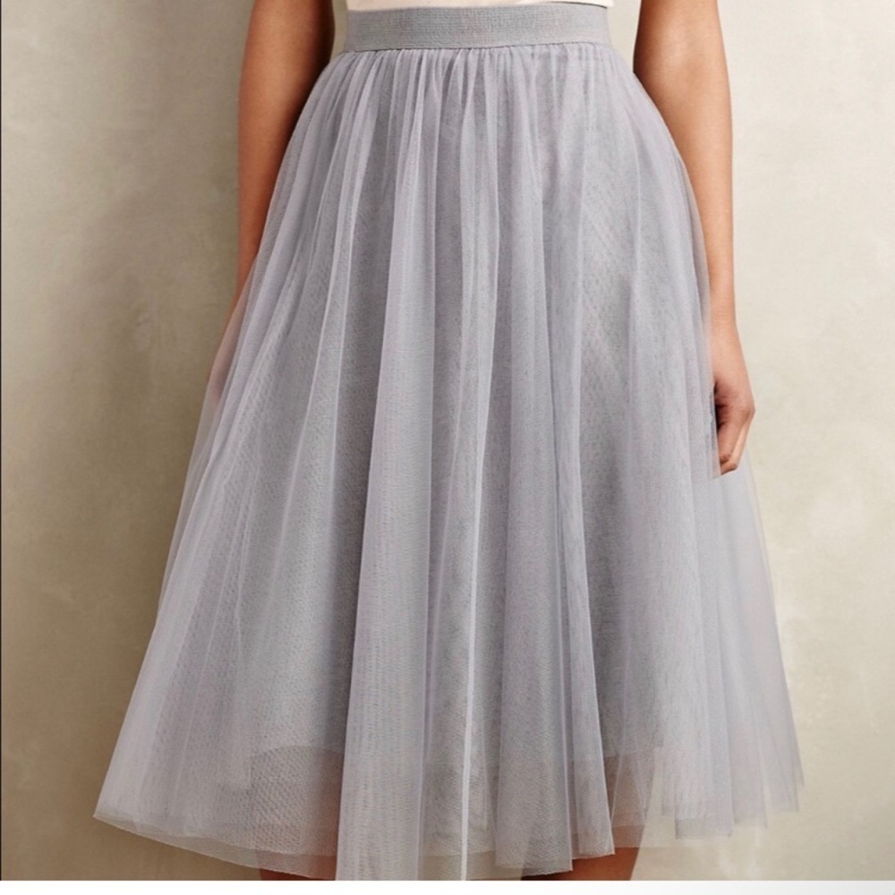 Bailey 44 Gray A-Line Skirt